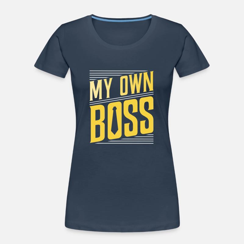 Mein Eigener Chef Freelancer Selbstständig Frauen Premium Bio T-Shirt