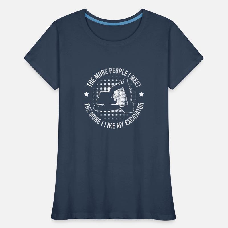 Baggerfahrer Baggerführer Frauen Premium Bio T-Shirt