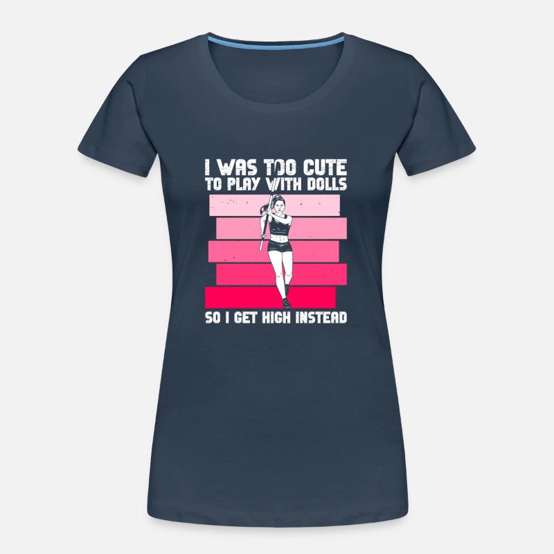 Stabhochsprung Mädchen Stabhochspringen T-shirt bio Premium Femme