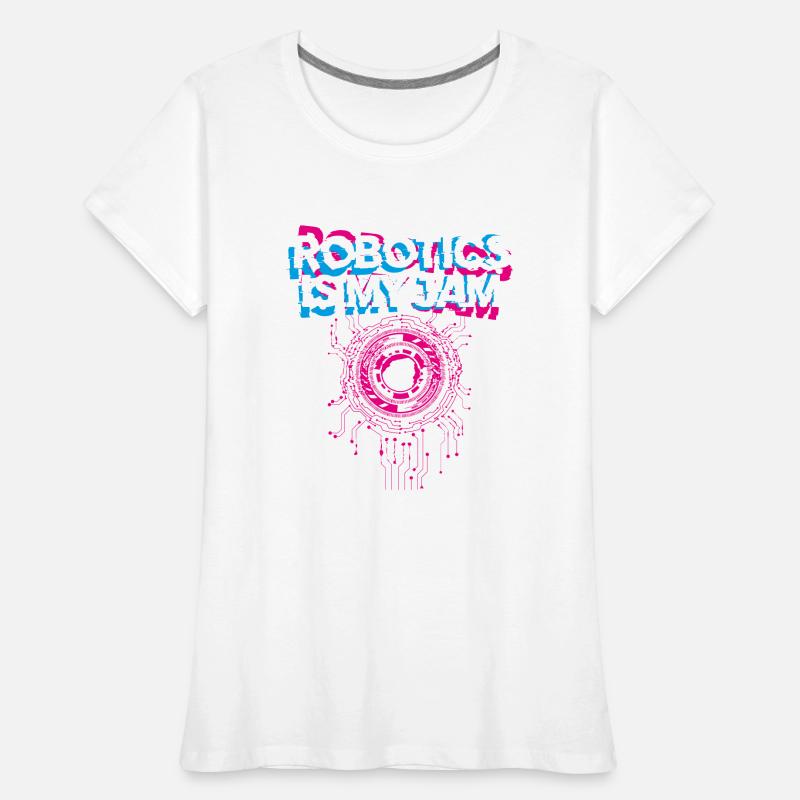 Robot Robotics Engineer Robotics Frauen Premium Bio T-Shirt