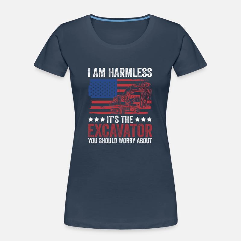 Bagger Baggerfahren Baggerfahrer Frauen Premium Bio T-Shirt