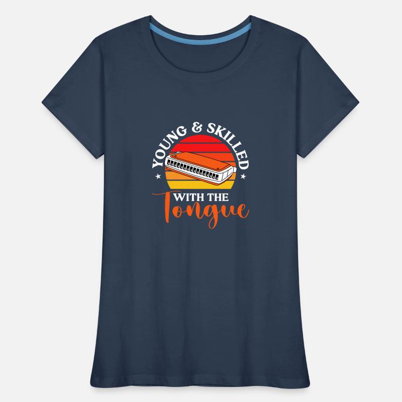 Harmonica player Women's Premium Organic T-Shirt