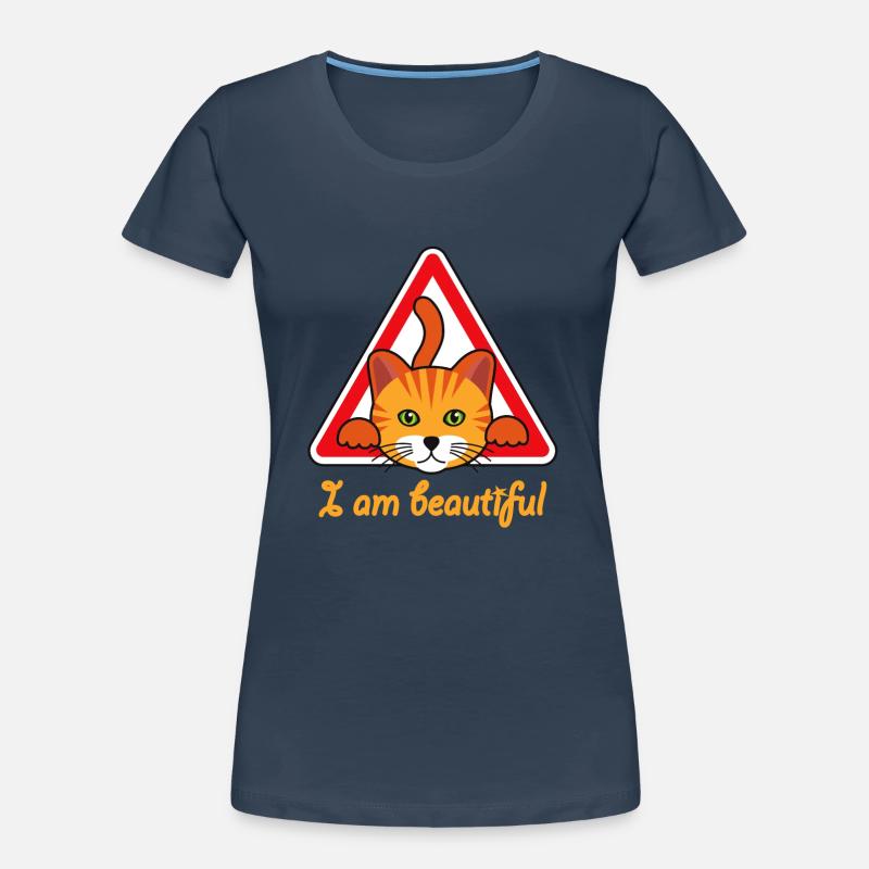 Katze - Ich bin eine wunderschöne Katze Frauen Premium Bio T-Shirt