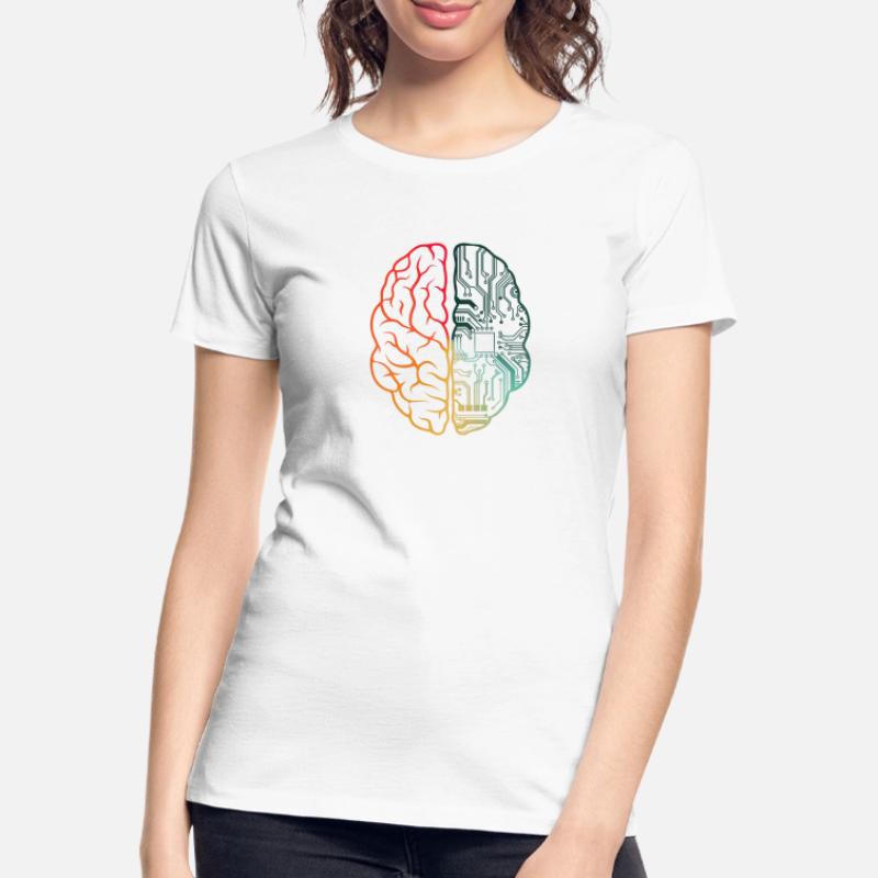 Programmeur HTML - Jeu de mots cérébral pour les développeurs de programmation T-shirt bio Premium Femme