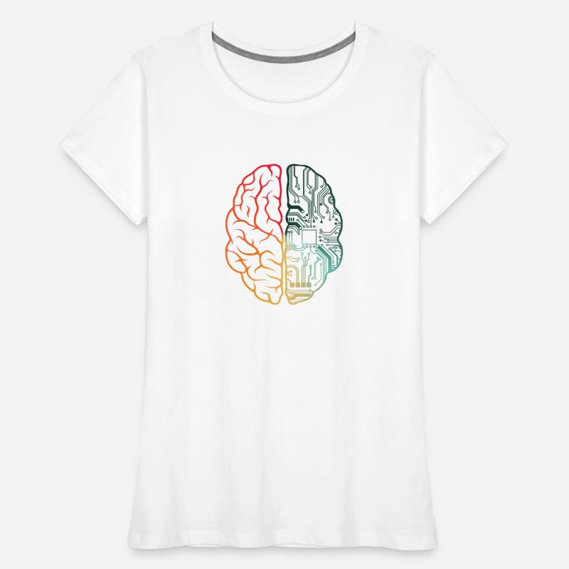 Programmeur HTML - Jeu de mots cérébral pour les développeurs de programmation T-shirt bio Premium Femme