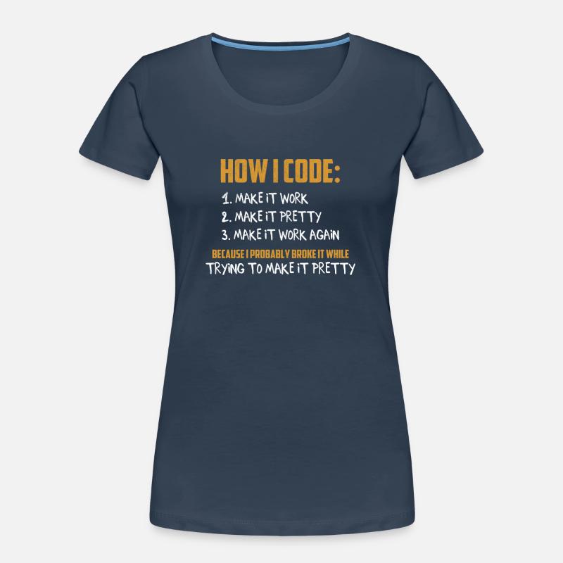 Programmierer Coder - Programmierprogrammierung für Entwickler Frauen Premium Bio T-Shirt