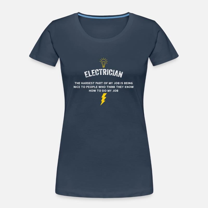 Electrician Electrical Engineering Insulation pliers Electronics Women's Premium Organic T-Shirt
