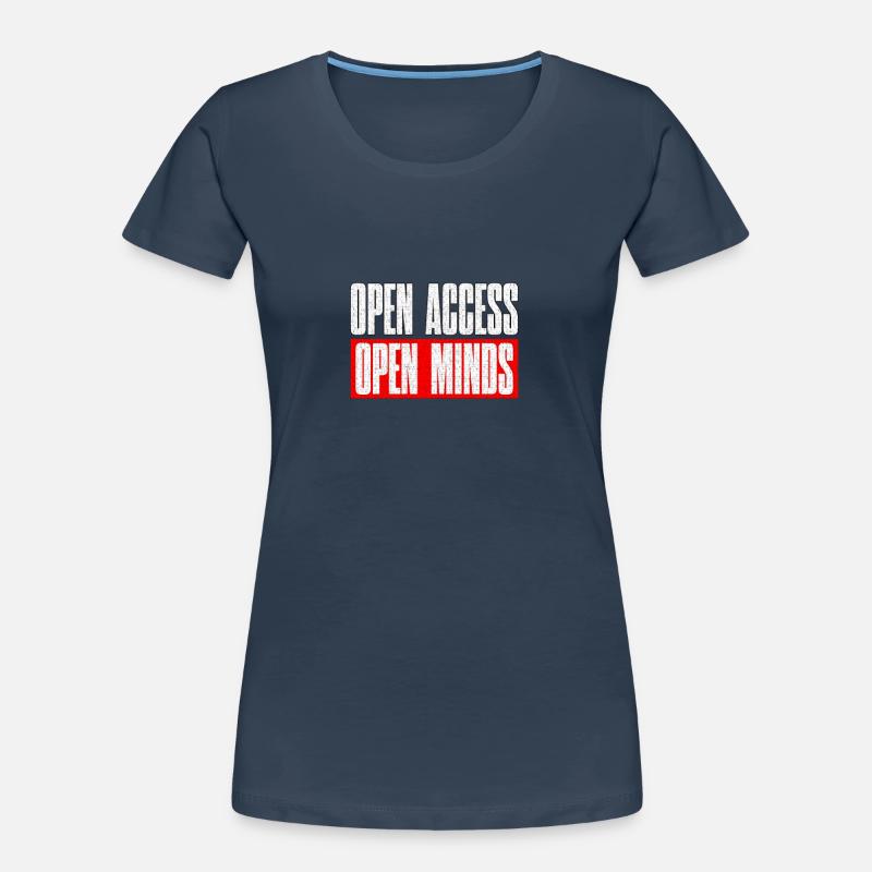 Open Access Open Mind for Ethical Hacker and Coder Frauen Premium Bio T-Shirt
