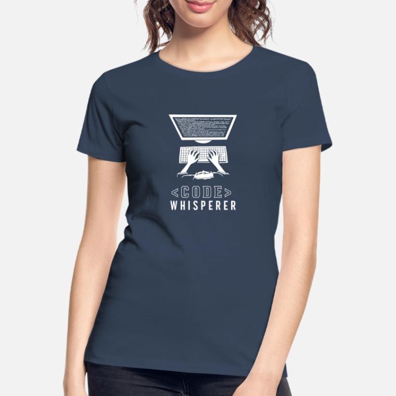 CodeWhisperer Programmeur Codeur Coder T-shirt bio Premium Femme