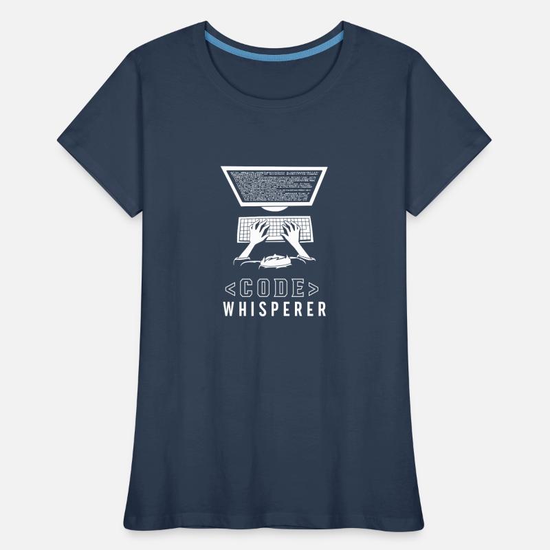 CodeWhisperer Programmeur Codeur Coder T-shirt bio Premium Femme