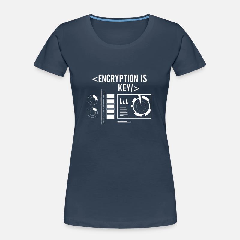 Encryption is the key Coding Coder Women's Premium Organic T-Shirt
