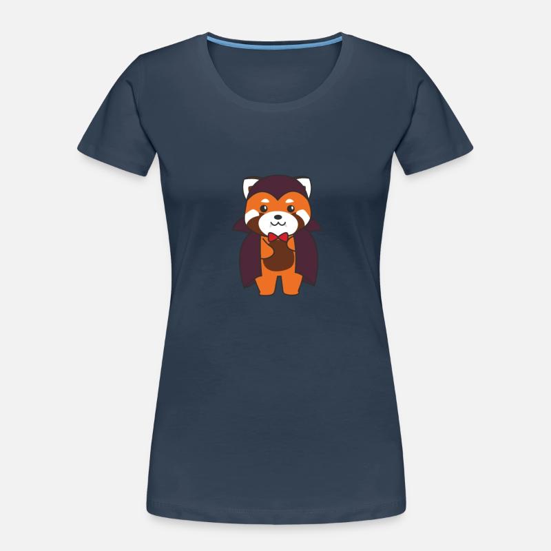 Red Panda Halloween Mignon Devil Vampire Costume T-shirt bio Premium Femme