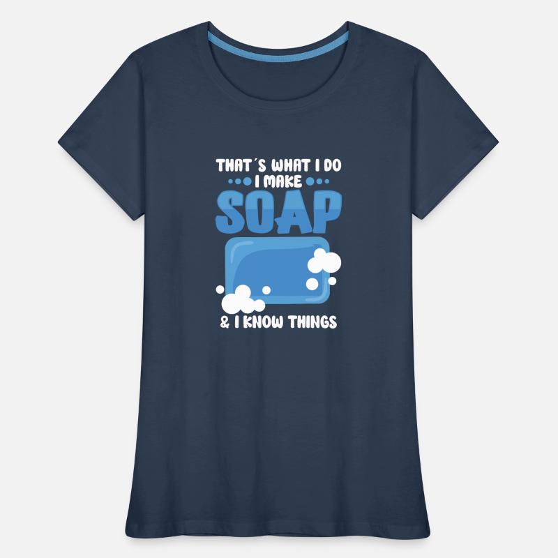 Soap Making Soap Bubbles Bubble Bathroom Women's Premium Organic T-Shirt