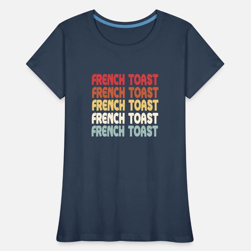 Lettrage du pain doré T-shirt bio Premium Femme