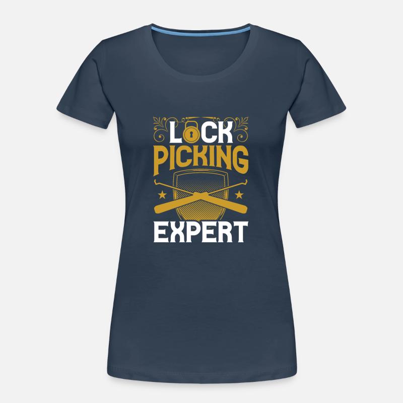 Lockpicking Experte Schloss Lock Picking Knacken Frauen Premium Bio T-Shirt
