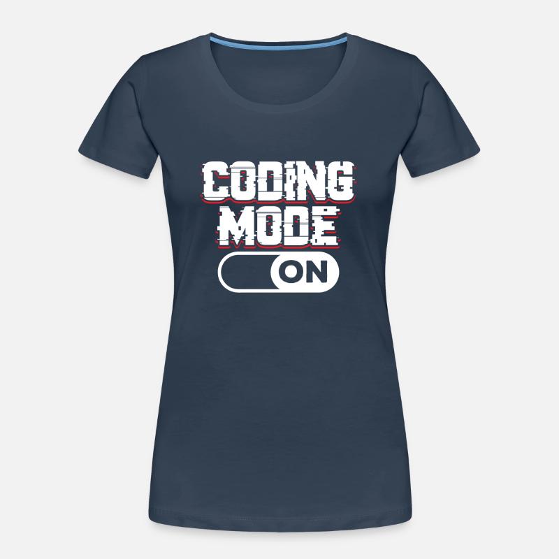 Programmiermodus Ein Coding Coder Programmierer Frauen Premium Bio T-Shirt