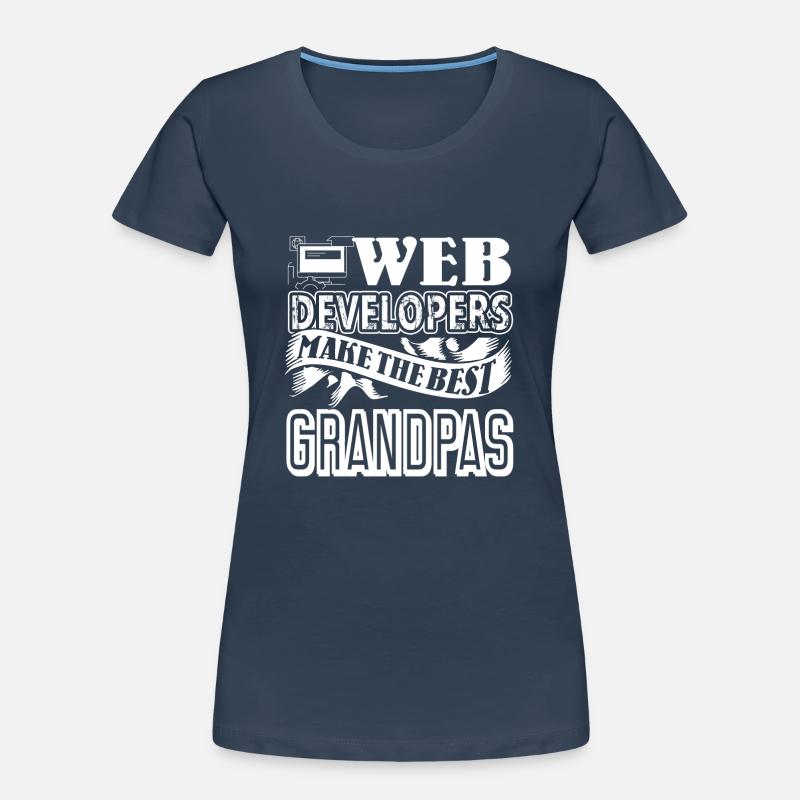 Web Developer Web Developers Best Grandpas Women's Premium Organic T-Shirt