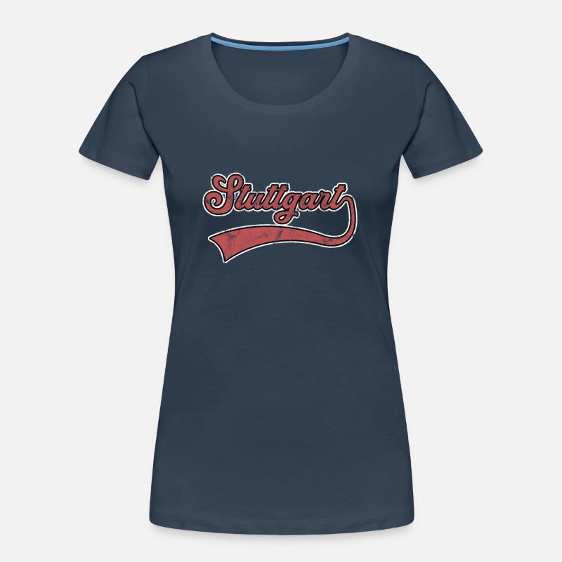 Lettrage de Stuttgart T-shirt bio Premium Femme