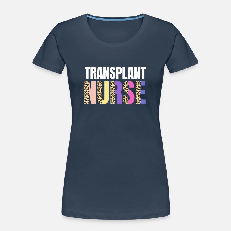 Nette Transplantation Krankenschwester Leopard Frauen Premium Bio T-Shirt