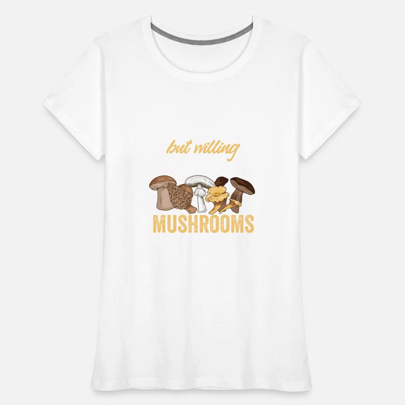 Cueillette de champignons Cueillette de champignons Cueillette de champignons T-shirt bio Premium Femme