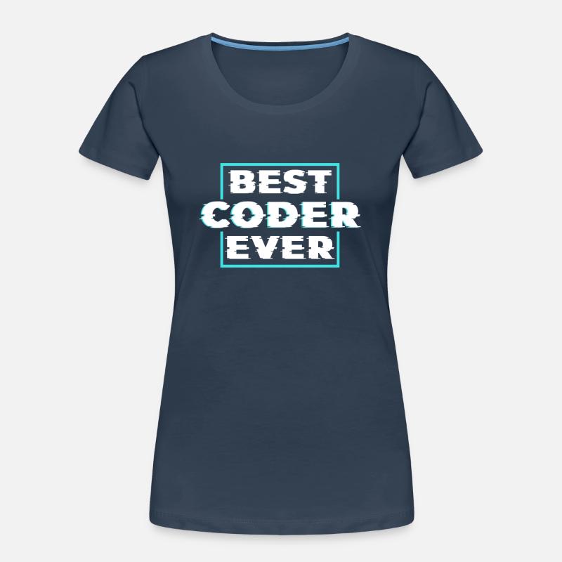 Bester Programmierer Überhaupt Coding Coder Code Frauen Premium Bio T-Shirt