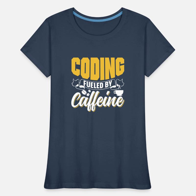 Programmieren Angetrieben Durch Koffein Coding Frauen Premium Bio T-Shirt