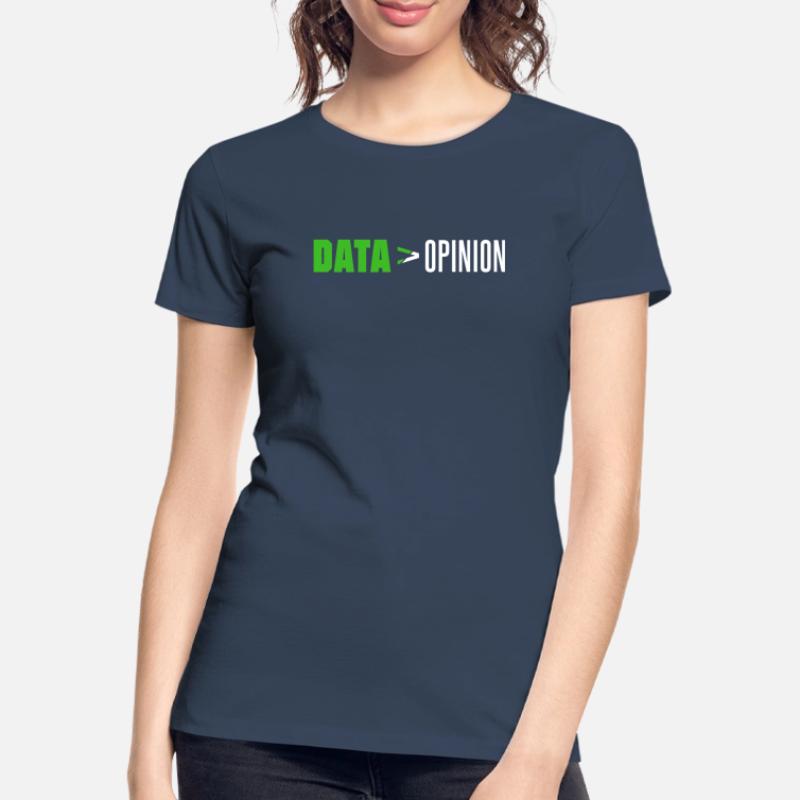 Données > opinion Code Coding Programmer Coder Coder T-shirt bio Premium Femme