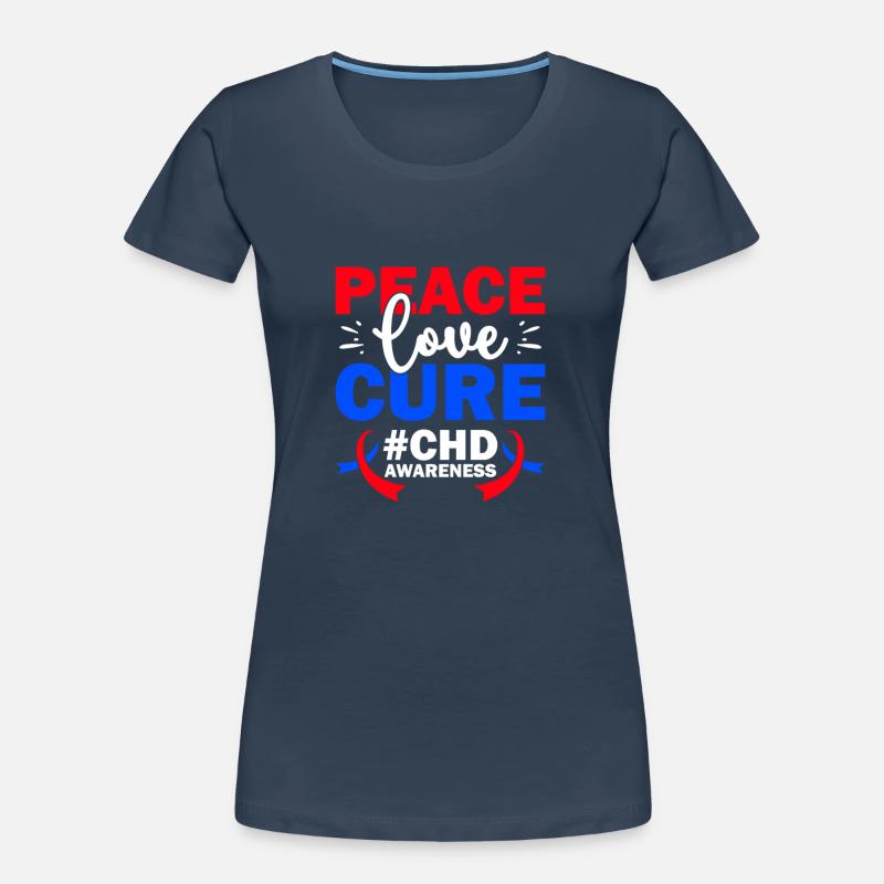 Angeborener Herzfehler CHD-Bewusstsein Frauen Premium Bio T-Shirt