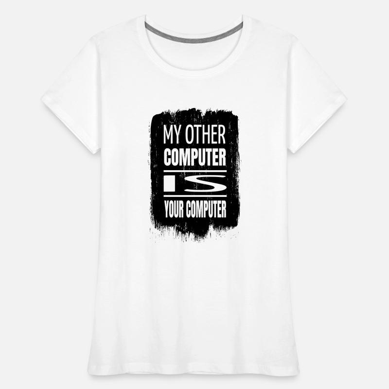 Citation Awesome Coding Hacker anonyme Joke Bday T-shirt bio Premium Femme