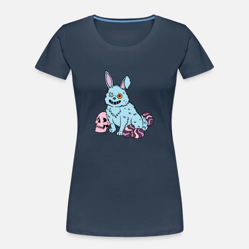 Gothic Rabbit Gothic Rabbit Gothic Easter Emo Goth Women's Premium Organic T-Shirt
