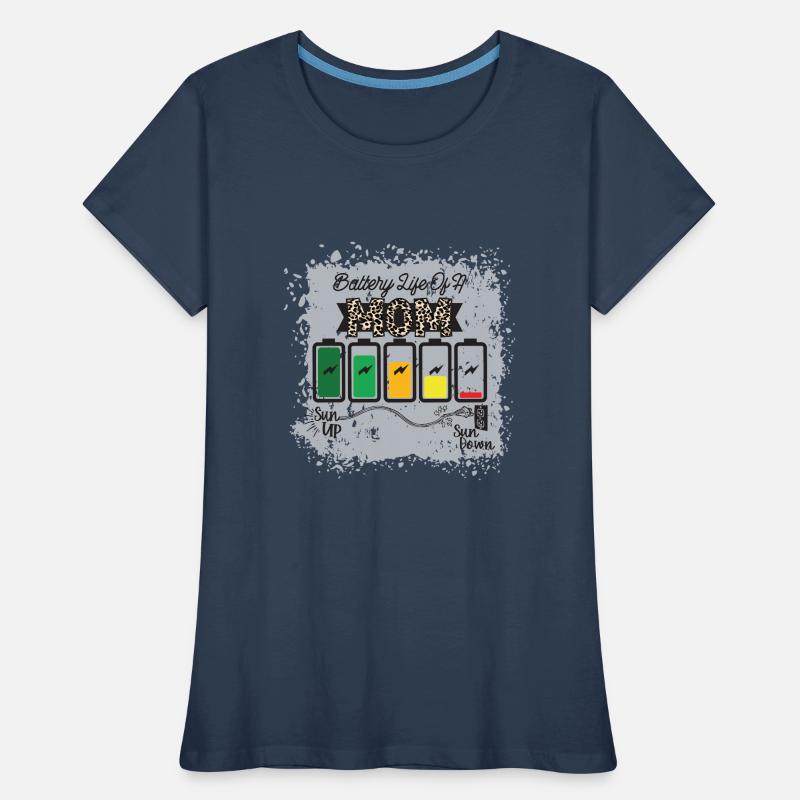 Batterielebensdauer Einer Mutter Frauen Premium Bio T-Shirt