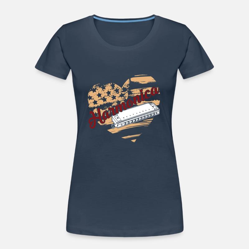 Harmonica Harmonica Flag Women's Premium Organic T-Shirt