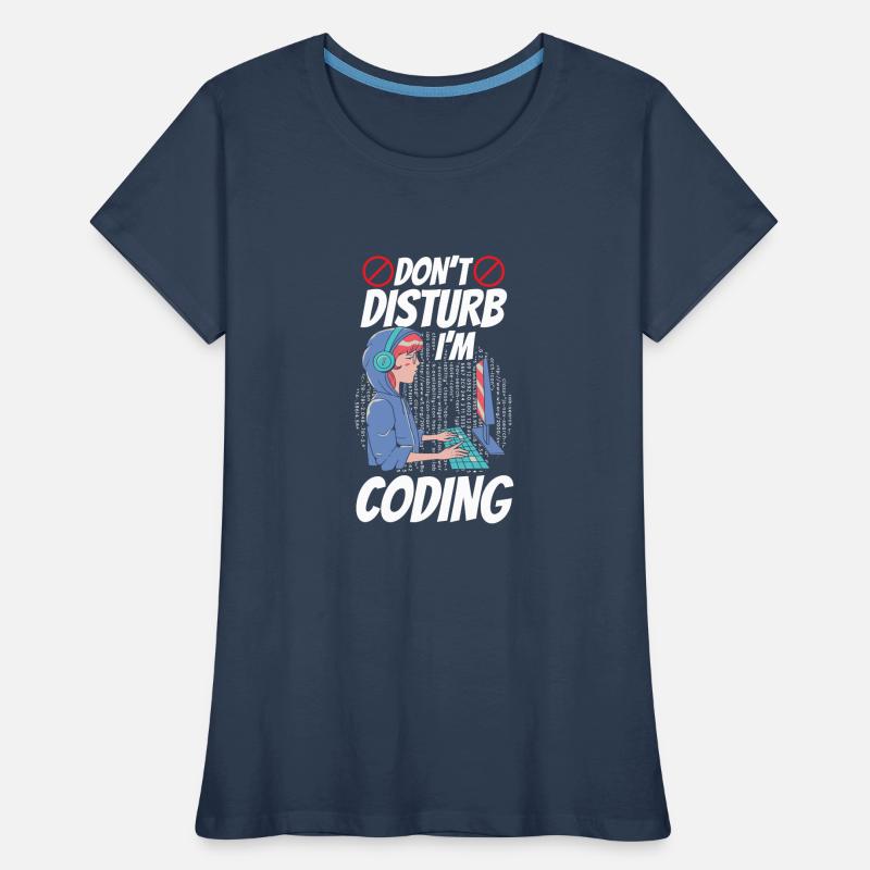 Stören Sie Nicht: Ich Programmiere Coding Coder Frauen Premium Bio T-Shirt