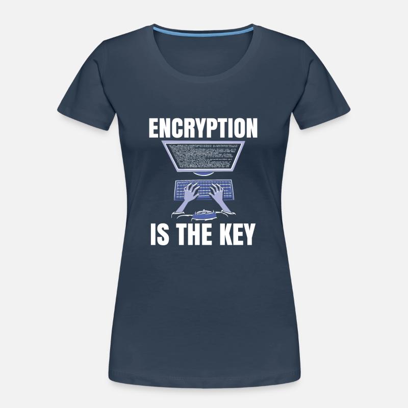 Encryption is the key to coder coding Women's Premium Organic T-Shirt