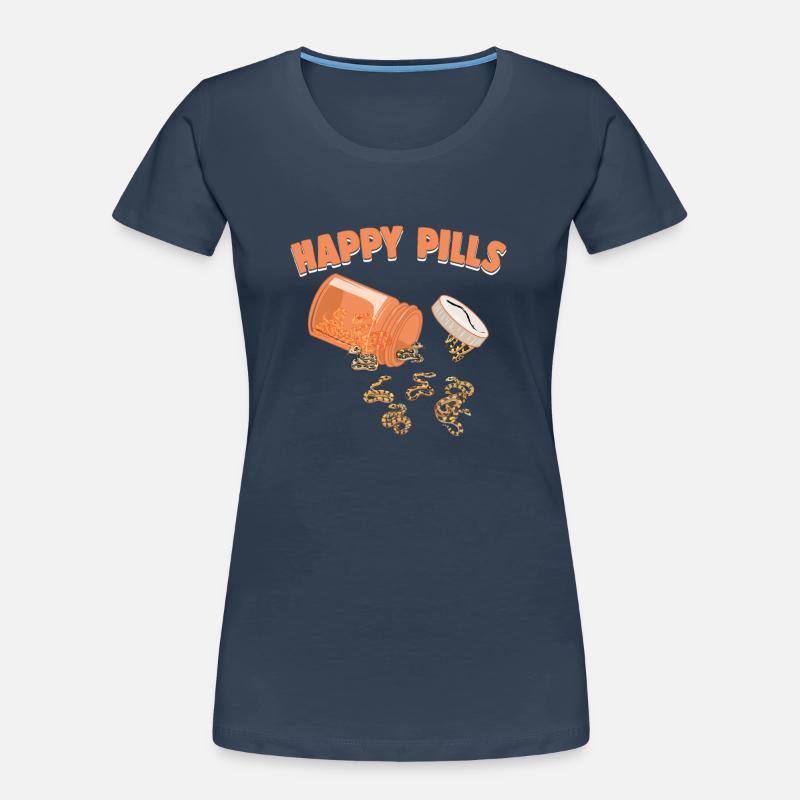 Happy Pills Snakes Funny Ball Python Lovers Humor Women's Premium Organic T-Shirt