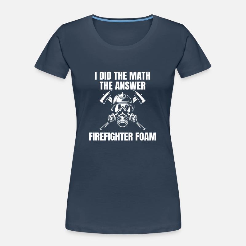 Mousse extinctrice de pompier T-shirt bio Premium Femme