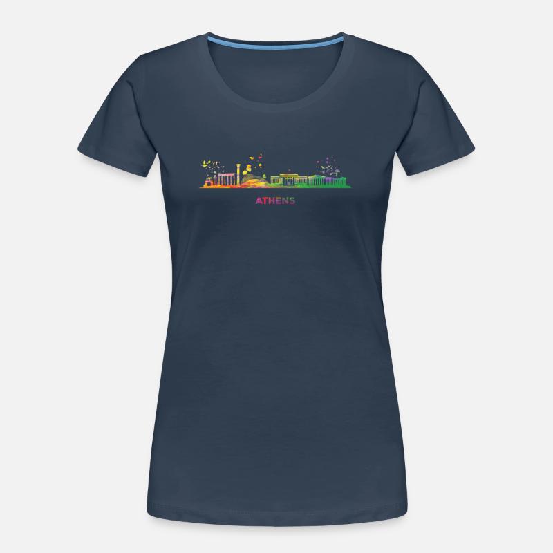 Athènes skyline d’Athènes T-shirt bio Premium Femme