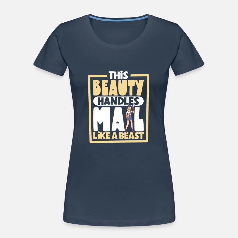 Postal worker mail lady postman mail Women's Premium Organic T-Shirt