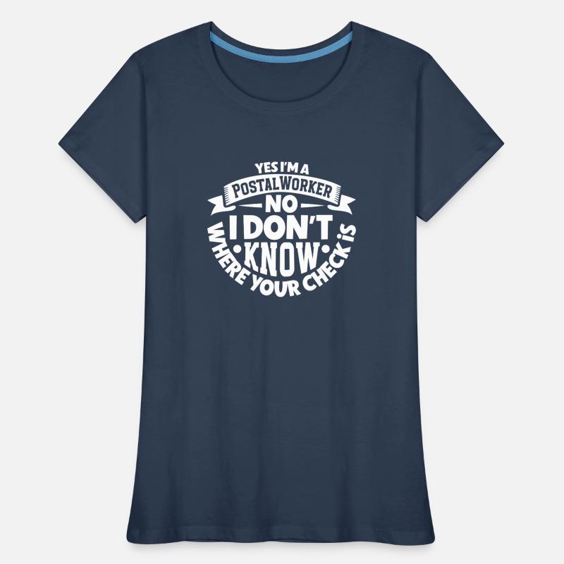 Commis des postes Postlady Postman Post Office T-shirt bio Premium Femme