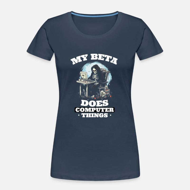 Mein Beta macht Computerdinge Programmierer Frauen Premium Bio T-Shirt