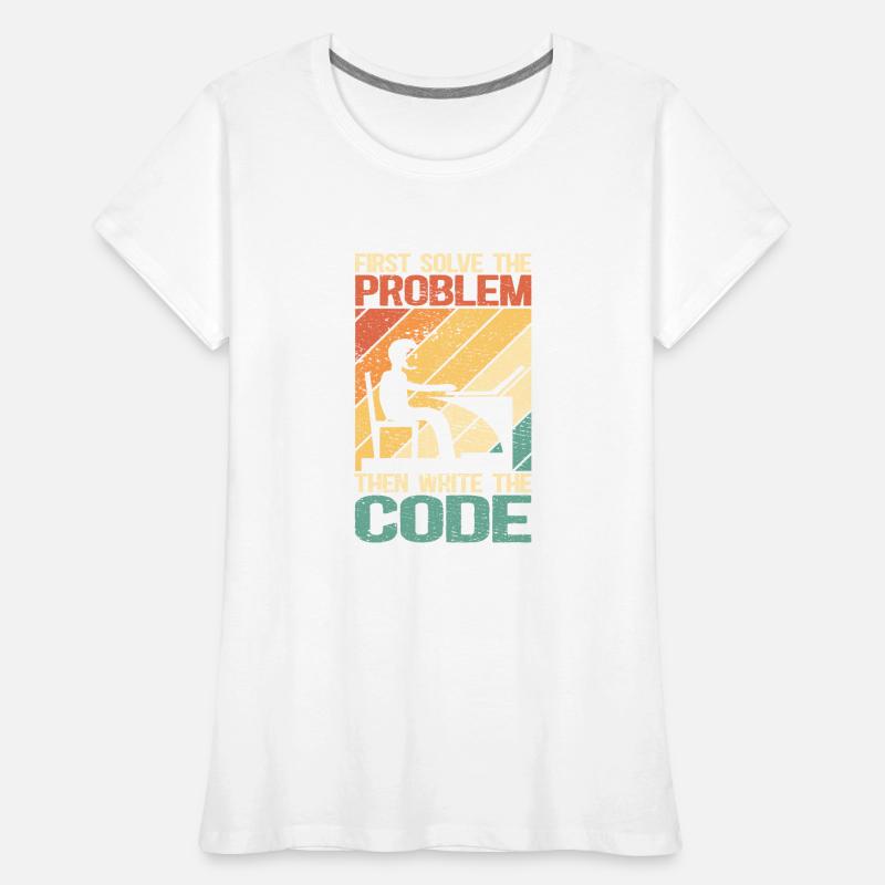 Software-Entwickler Programmierer programmieren Frauen Premium Bio T-Shirt