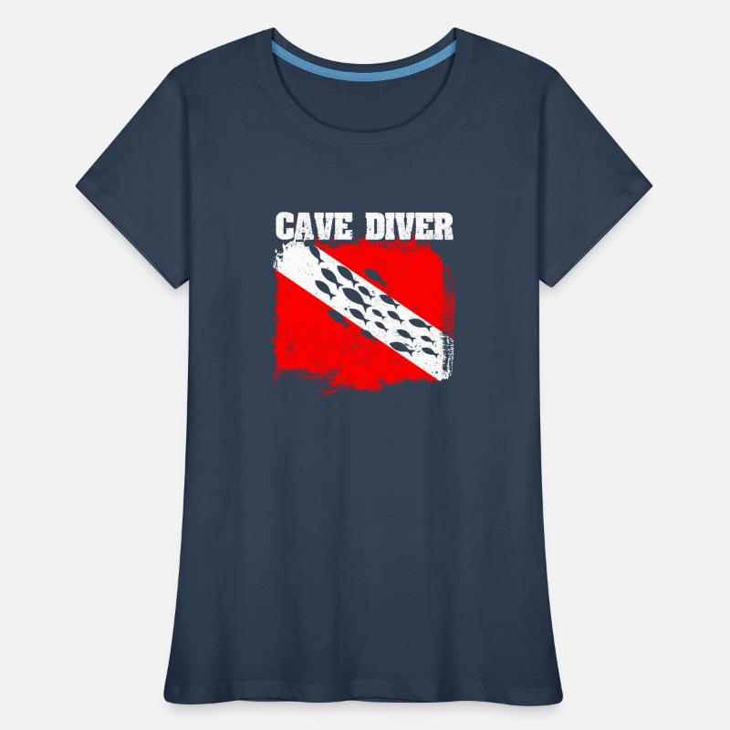 Cave Instructor Divemaster Deep Dive Instructor Women's Premium Organic T-Shirt