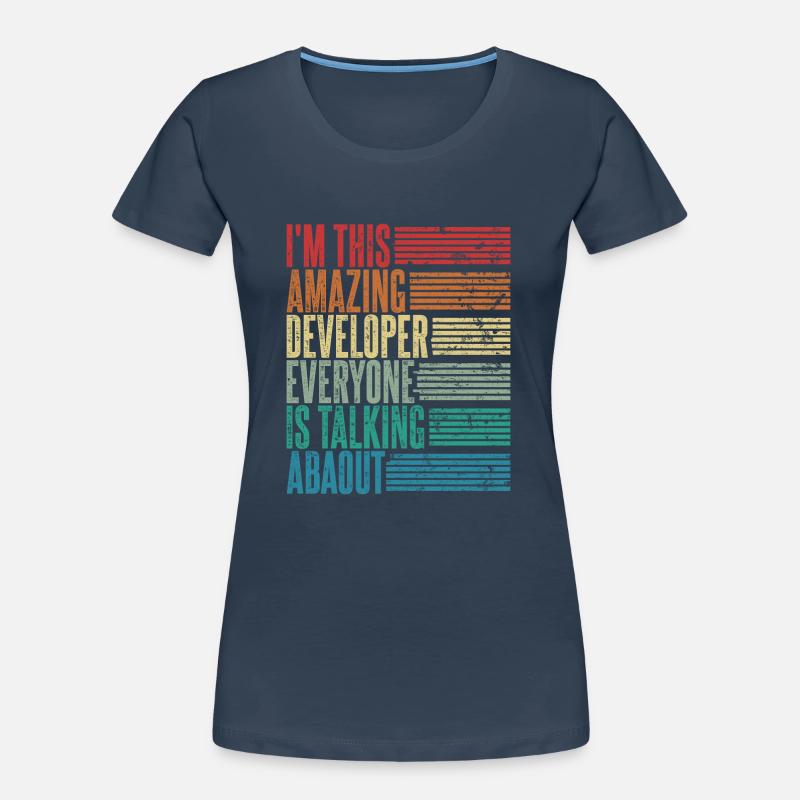Vintage Developer Developer Gift Retro Women's Premium Organic T-Shirt