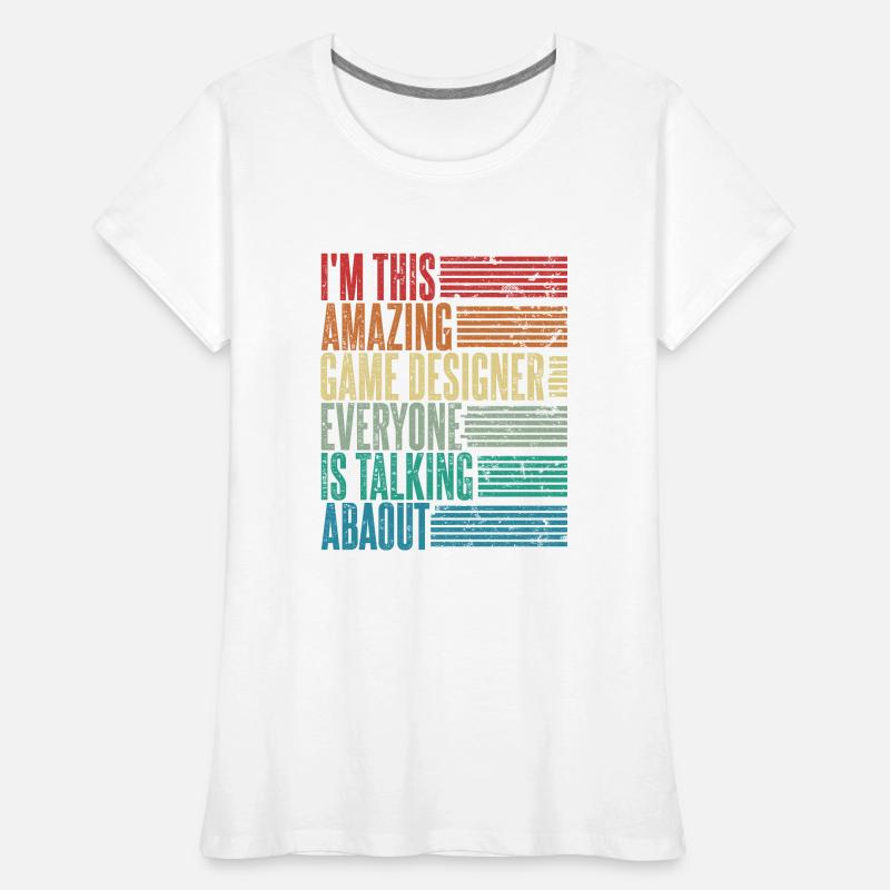 Vintage Developer Game Developer Gift Retro Women's Premium Organic T-Shirt