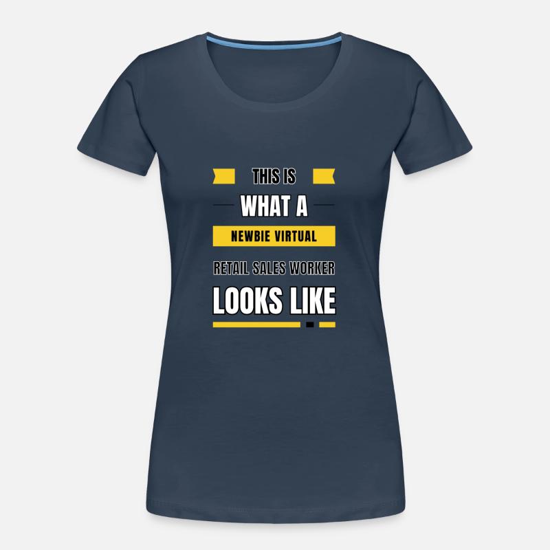 Neuling virtueller Einzelhandelsverkäufer Frauen Premium Bio T-Shirt