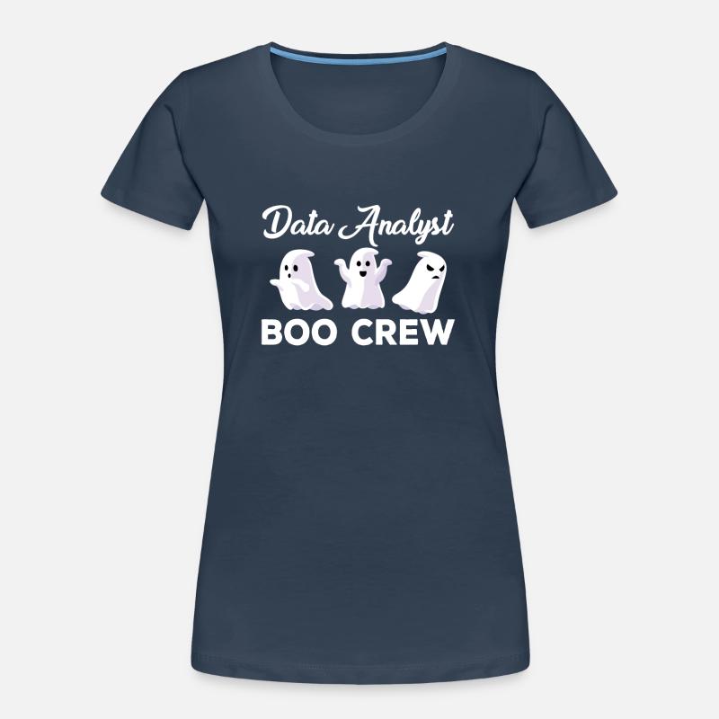 Data Analyst Boo Crew Halloween Ghosts Women's Premium Organic T-Shirt