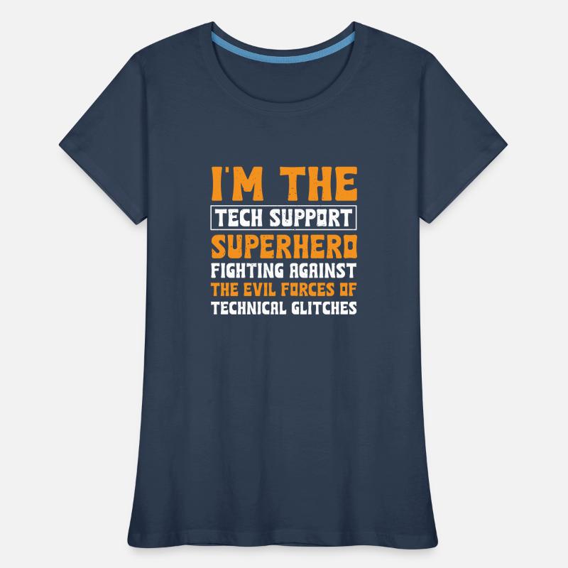 Technischer Support Superheld Frauen Premium Bio T-Shirt