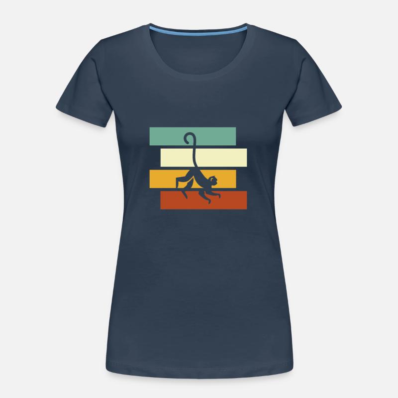 Monkey Retro Women's Premium Organic T-Shirt
