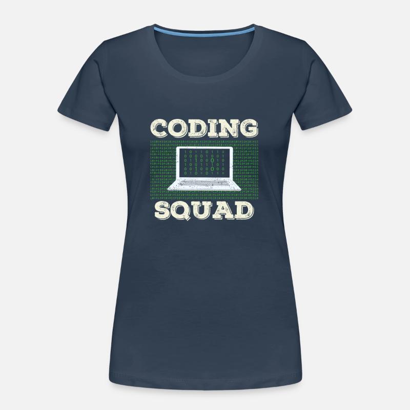 Équipe de codage Programmeur Programmeur Programmation Codeur T-shirt bio Premium Femme