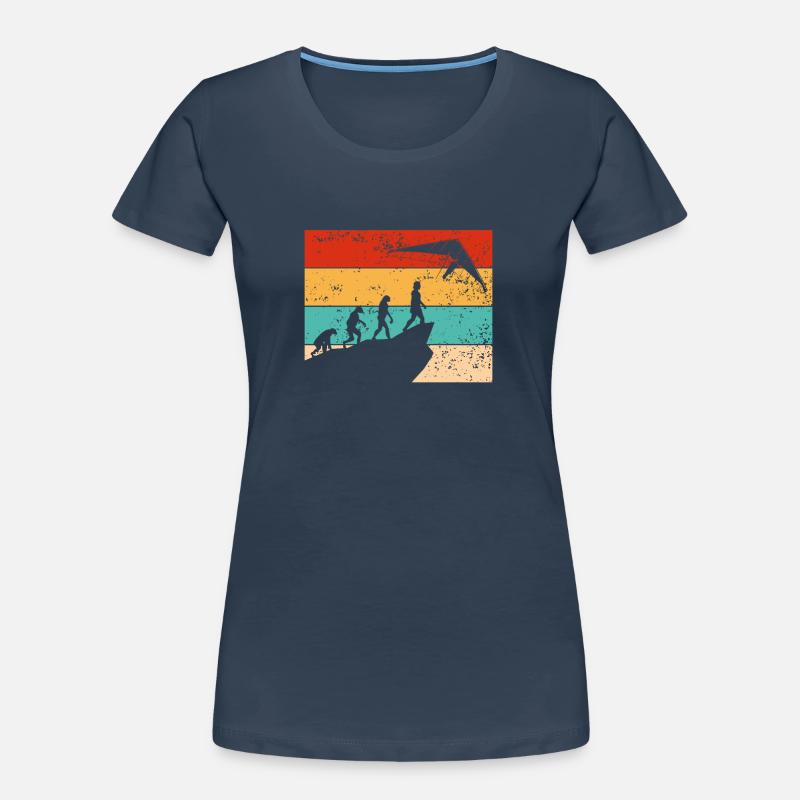 Évolution du vol de cerf-volant rétro T-shirt bio Premium Femme